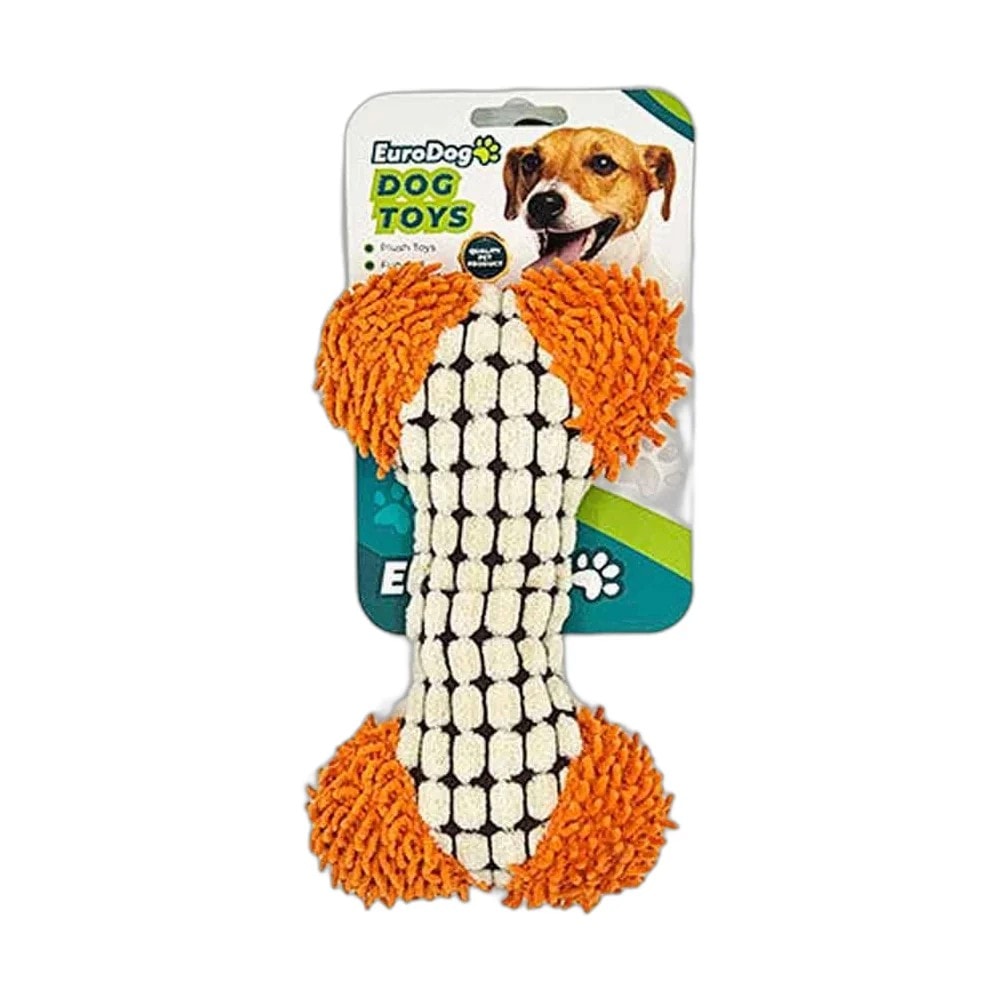 EuroDog Köpek Oyuncağı Peluş Kemik 18x12 Cm